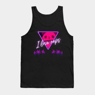 Cute Panda Cyberpunk - I Love Naps - Kawaii Panda #12 Tank Top